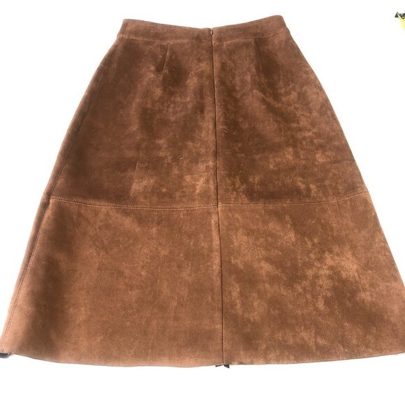 Nwt Simon Contemporaine Maxi Brown Skirt Size 0 - Picture 4 of 9